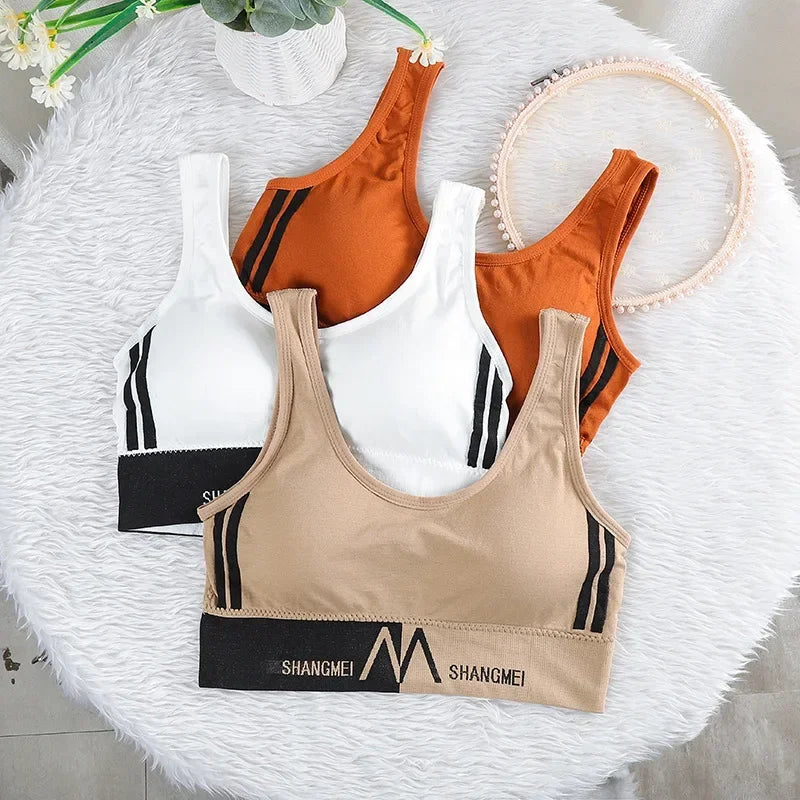 Summer Women Comfortable Seamless Large U Sports Bra For Cup Running Yoga Gym Crop Top Women Push Up Sport Bra Top New